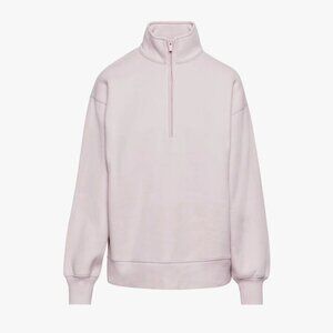 Aritzia Sweatfleece Cozy Fleece Boyfriend 1/2 Half Zip Sweatshirt